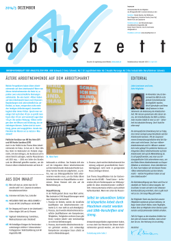 editorial 2014/3 dezember &auml;ltere arbeitnehmende auf dem