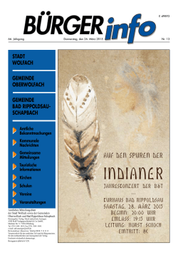 Bürger-Info vom 26.03.2015