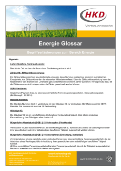 Energie Glossar - kirchenshop.de