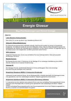 Energie Glossar - kirchenshop.de