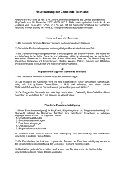 Hauptsatzung 10.03.2015