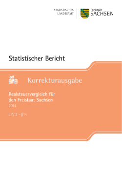Korrekturausgabe - Statistisches Landesamt Sachsen