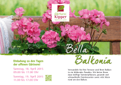 Bella Balkonia - Gärtnerei Kipper AG