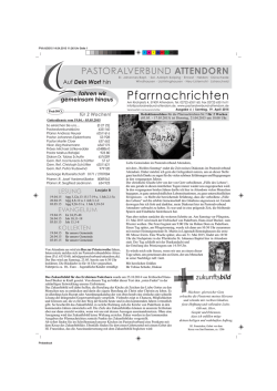 Pfarrnachrichten - Pastoralverbund Attendorn