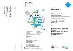 Klinikum Ernst v. Bergmann Gebäude F Konferenzraum 113, Ebene
