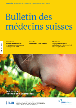 Bulletin des médecins suisses 15/2015