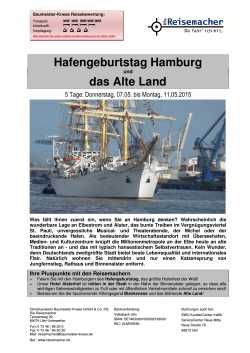 Hafengeburtstag Hamburg das Alte Land