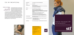 Info-Folder - Schweizerische Textilfachschule