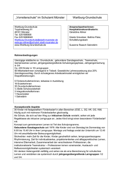 &bdquo;Vorreiterschule" im Schulamt M&uuml;nster Wartburg