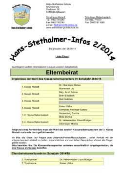 Hans-Stethaimer-Info 2, 28.10.2014