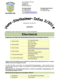 Hans-Stethaimer-Info 2, 28.10.2014