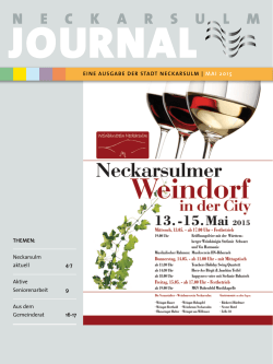 Ausgabe Mai 2015 - Stadt Neckarsulm