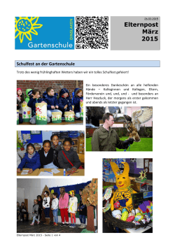 März 2015 - Gartenschule Dinslaken