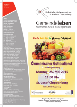 Gemeindeleben - Katholische Kirchengemeinde St. Andreas