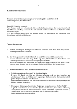 Protokoll lesen - Kunstverein Traunstein