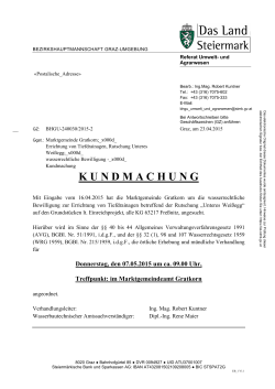 Donnerstag, den 07.05.2015 um ca. 09.00 Uhr