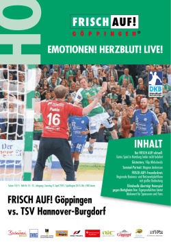 Echo Heft Nr. 16, FRISCH AUF! G&ouml;ppingen
