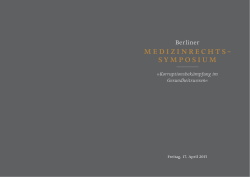 medizinrechts- symposium