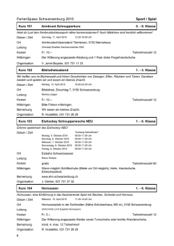 - Jugendarbeit Region Schwarzenburg