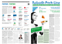 RPL Messeflyer - Robotik Pack Line