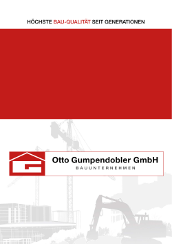 zwei starke Partner - Otto Gumpendobler GmbH