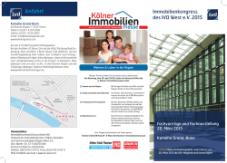 Immobilienkongress IVD West