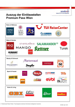 Premiumpass Verzeichnis 2015