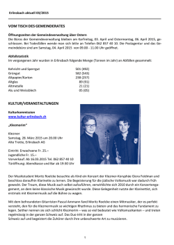 Erlinsbach aktuell 03/2015