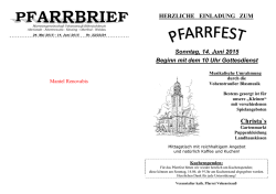 Pfarrbrief im PDF - Pfarreiengemeinschaft Vohenstrau&szlig;