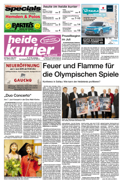 Feuer und Flamme für die Olympischen Spiele