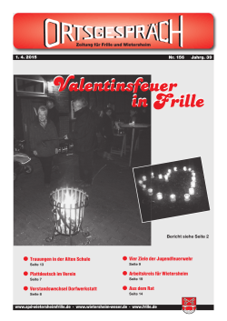 Valentinsfeuer in Frille Valentinsfeuer in Frille Valentinsfeuer in Frille
