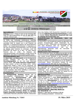iii Amtliche Mitteilungen