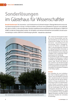 Feuertrutz Magazin 3 / 2015 Baulicher Brandschutz