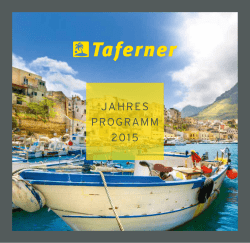 JAHRES PROGRAMM 2015