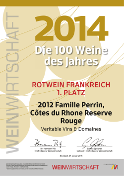 Die Weine des Jahres