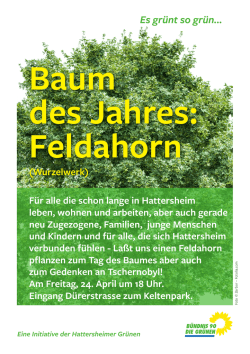 Internationalen Tag des Baumes