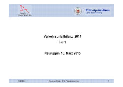 Verkehrsunfallbilanz 2014 - Teil 1 (application/pdf 587.3 KB)
