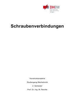 Schraubenverbindungen