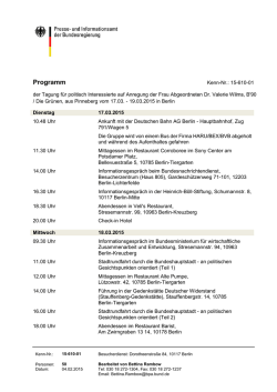 Programm - Valerie Wilms