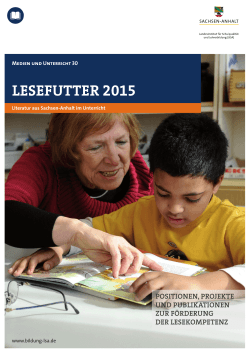 Lesefutter 2015 - Das Fenster in die Literatur Sachsen