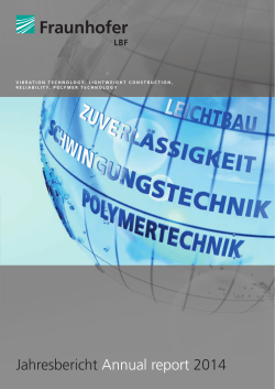Jahresbericht Annual report 2014