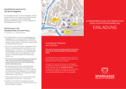 einladung - Sparkasse