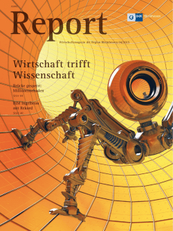Report Wirtschaft trifft Wissenschaft