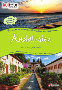 PDF - Andalusien - Kultour Ferienreisen AG