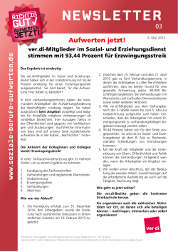 Newsletter - ver.di | Bezirk Fils-Neckar-Alb