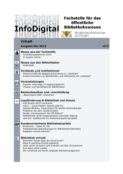 InfoDigital Mai-Ausgabe erschienen - Fachstelle f&uuml;r das &ouml;ffentliche