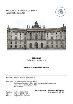 Info-Broschüre - Juristische Fakultät der Humboldt