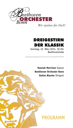 Dreigestirn der Klassik - Beethoven Orchester Bonn