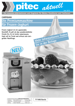 Die Premiummaschine f&uuml;r Frozen-Joghurt