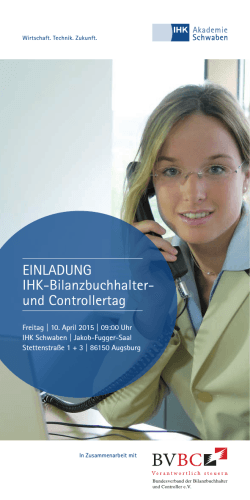 10. April 2015 in Zusammenarbeit mit der IHK Schwaben in Augsburg